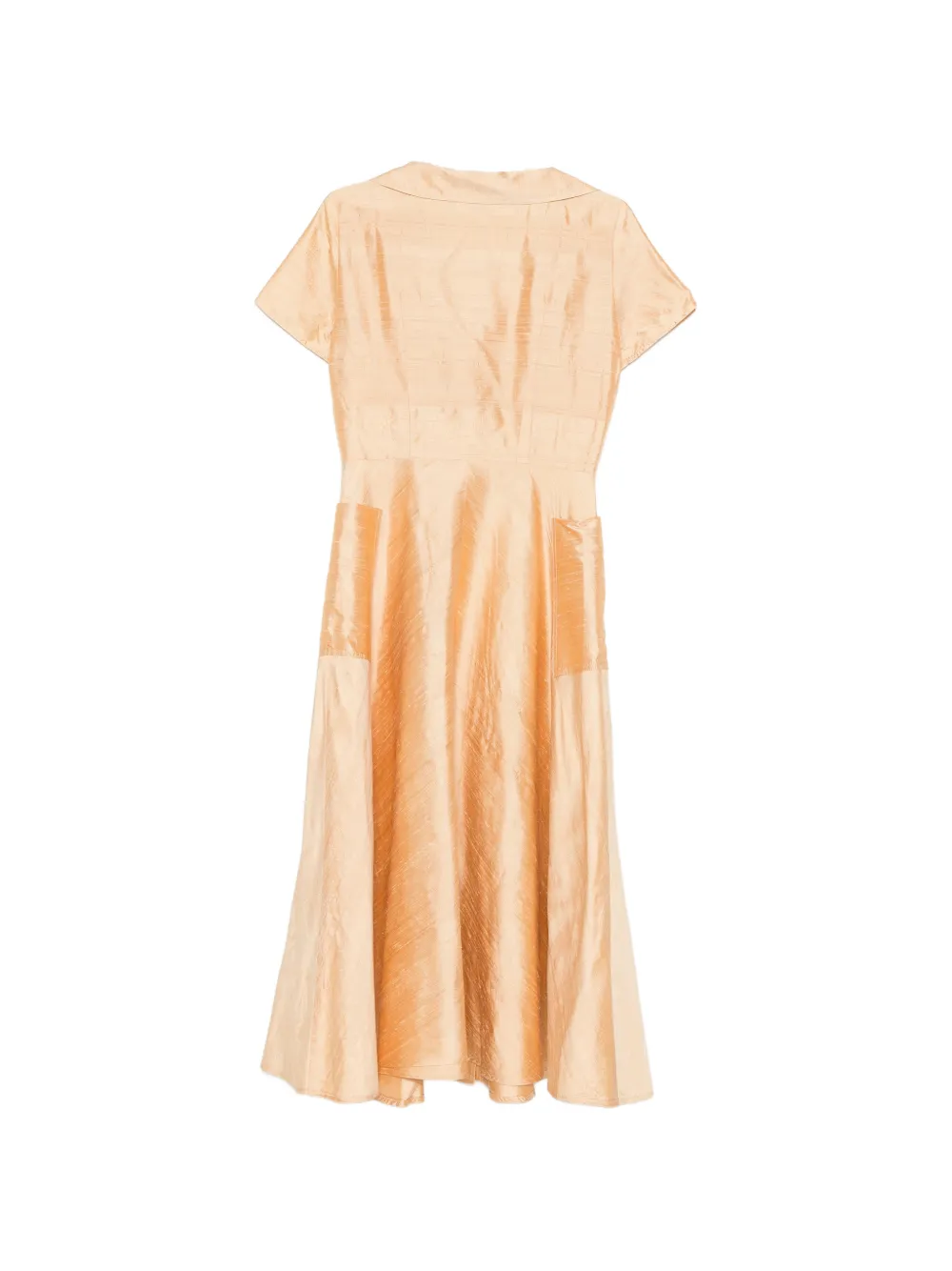  Gianfranco Ferré Pre-owned Vestido Midi Con Botones 1990 - Naranja 
