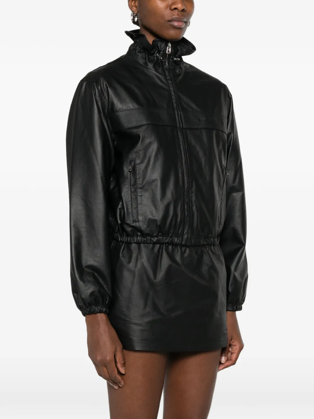 Alexander Wang Leren jack met rits Zwart
