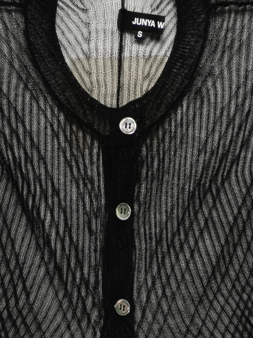 Junya Watanabe Vest met mesh Zwart