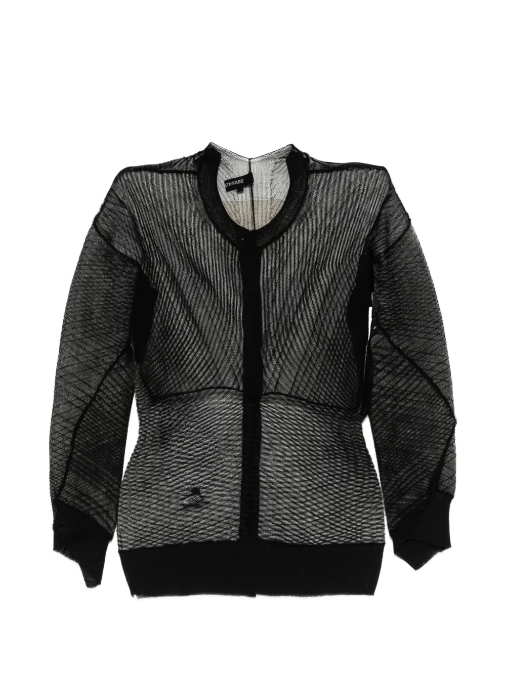 Junya Watanabe Vest met mesh Zwart