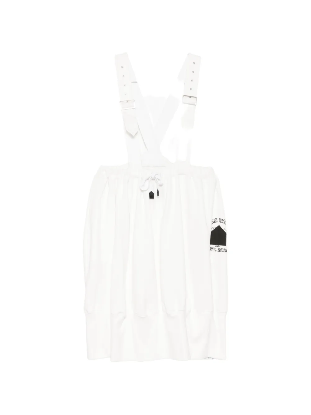 Dsm - Dover Street Market Dover street market x Kei Ninomiya buckle-strap drawstring skirt - Bianco