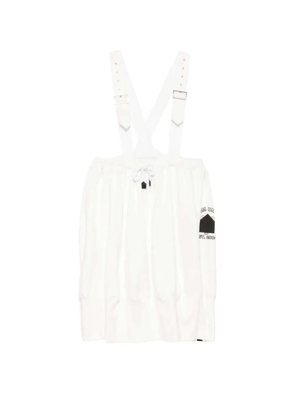 Dsm - Dover Street Market Dover street market x Kei Ninomiya buckle-strap drawstring skirt - Bianco