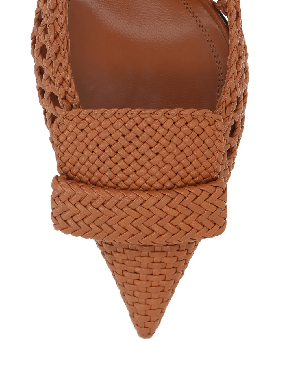 Sergio Rossi woven-design buckle-fastening pumps Bruin