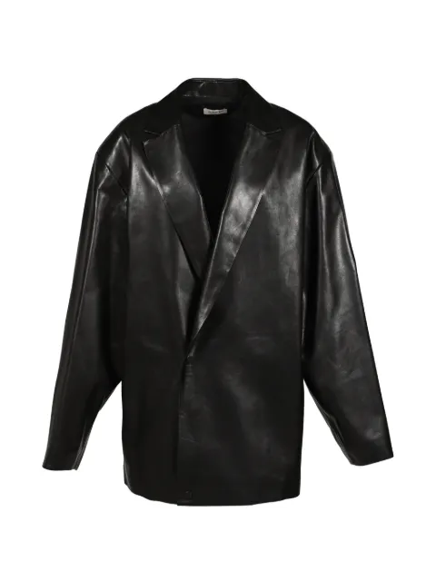 Fear Of God leather oversized-lapel jacket