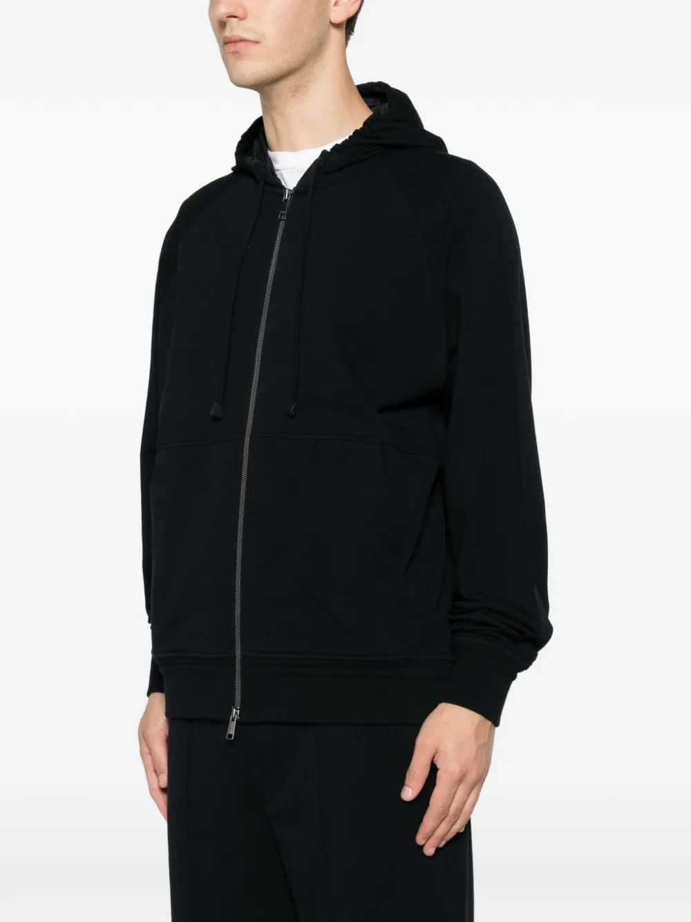 Zegna Hoodie van katoen-jerseymix Blauw