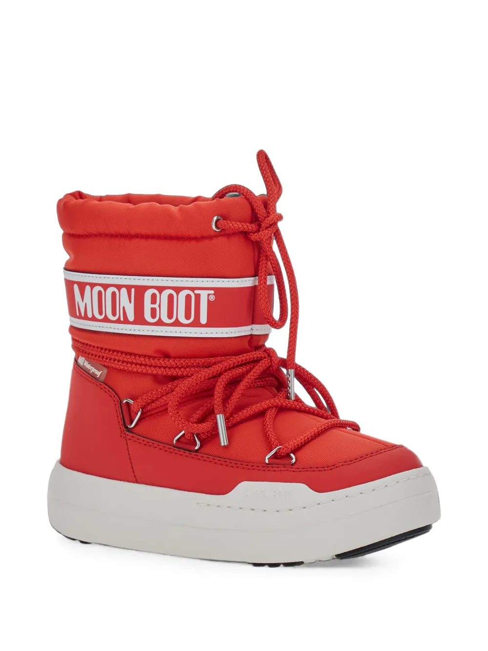 Moon Boot Kids Park lace-up boots - Rosso