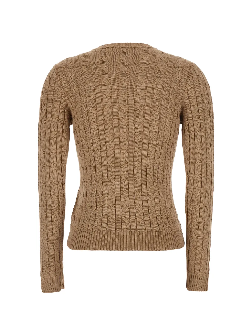 Lauren Ralph Lauren Kabelgebreide trui met knoopdetail Beige