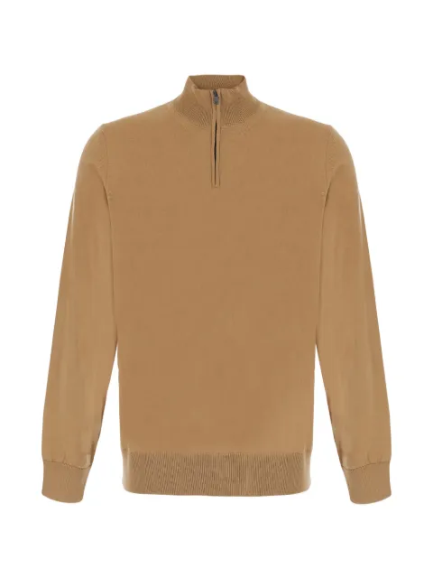 BOSS quarter-zip wool sweater