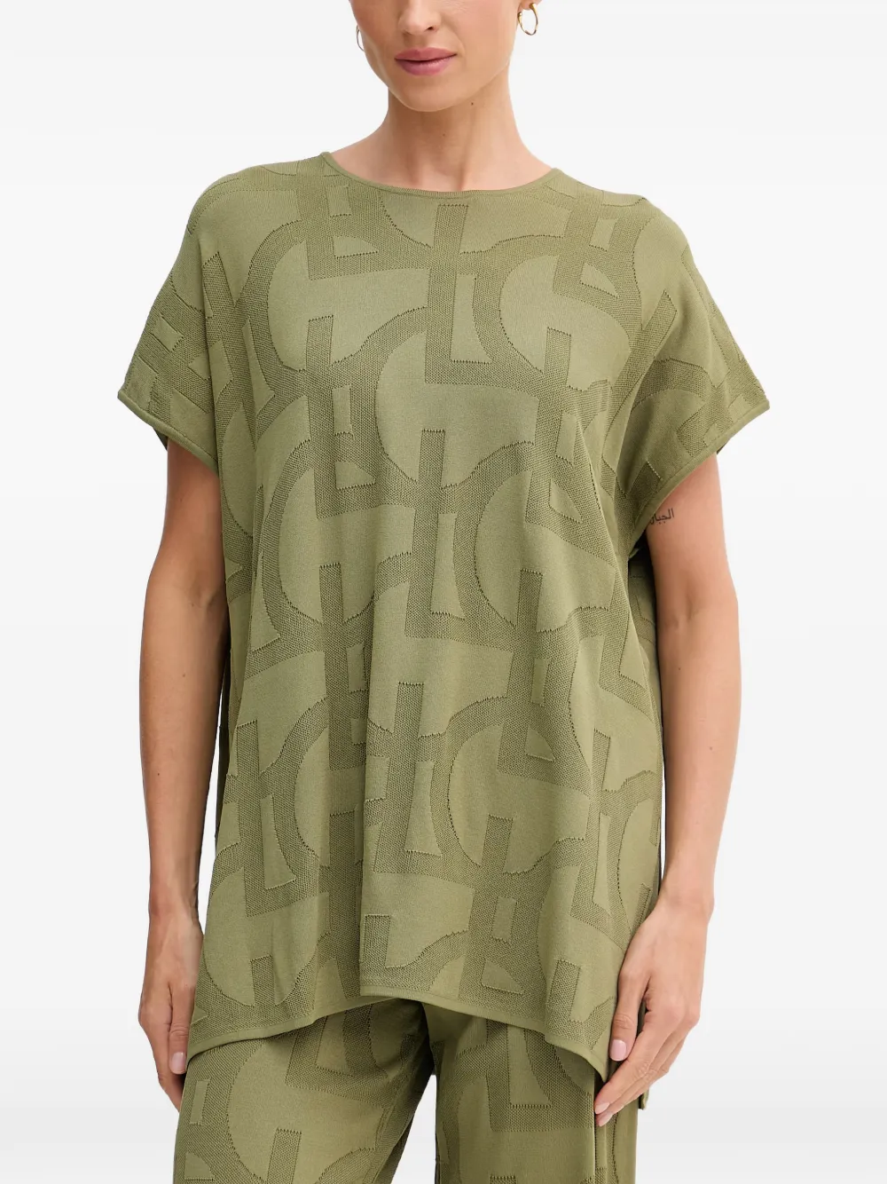 Lola Casademunt logo-jacquard short-sleeve T-shirt