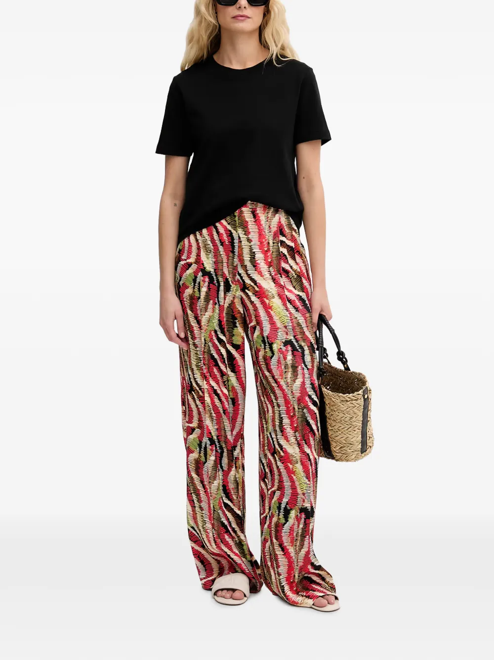 Lola Casademunt Broek met wijde pijpen Rood