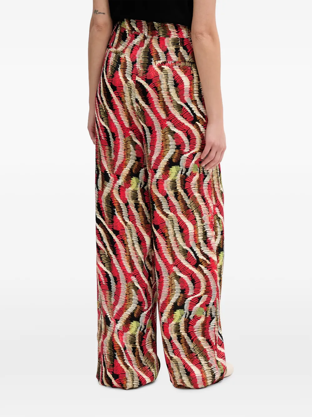 Lola Casademunt Broek met wijde pijpen Rood