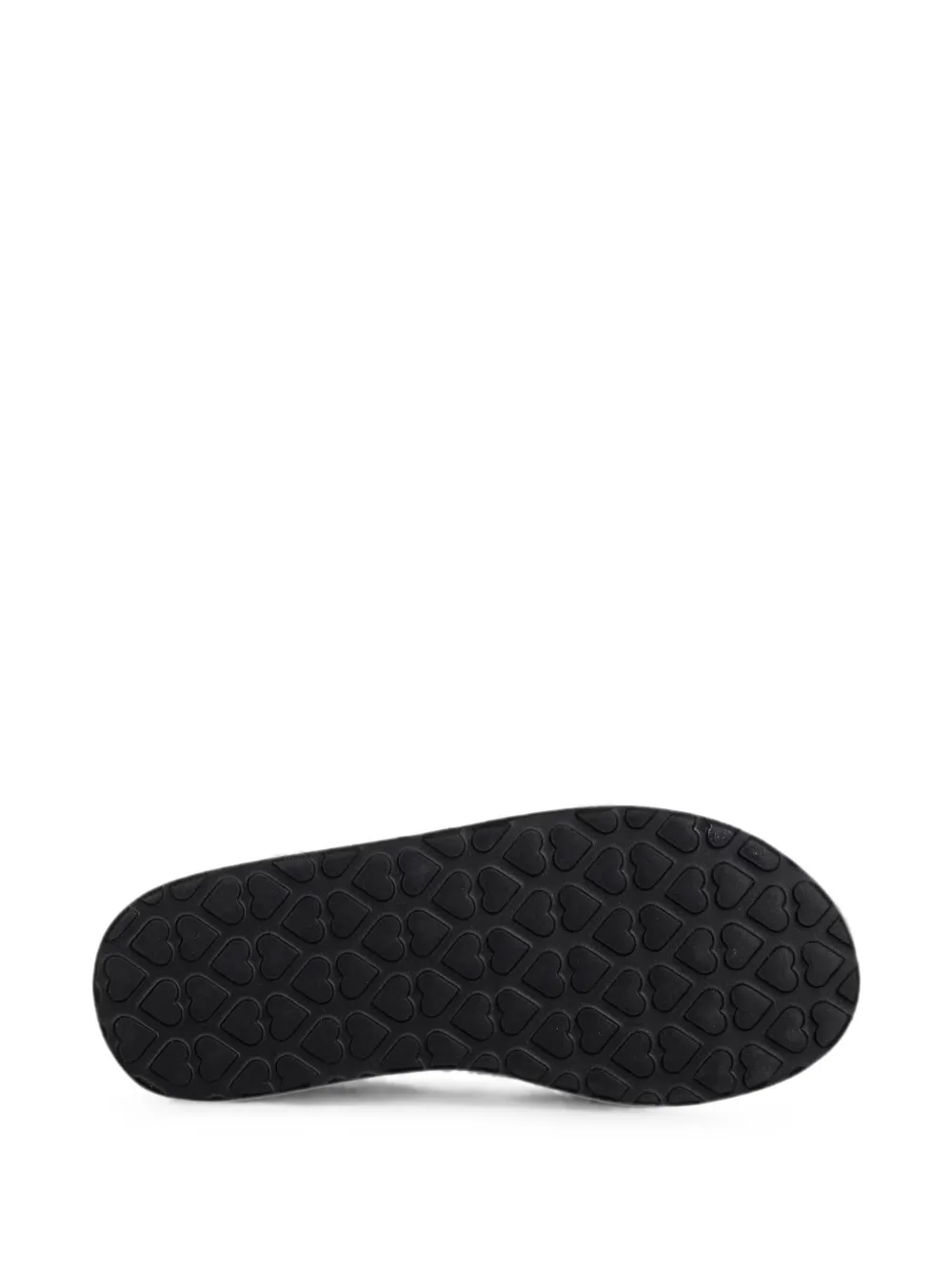 Love Moschino logo-strap slingback sandals Geel