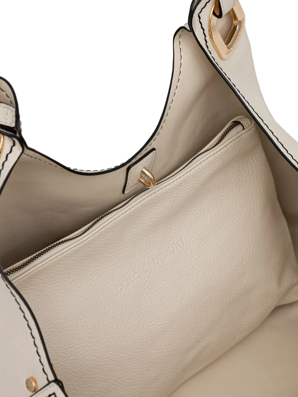 Lola Casademunt Shopper met gevlochten detail Wit