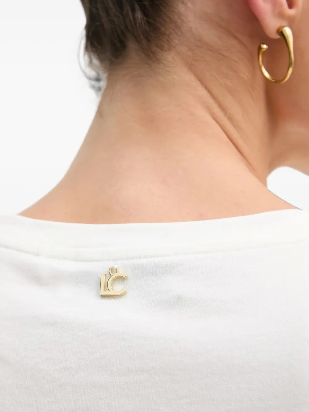 Lola Casademunt T-shirt verfraaid met pailletten en cheetah-print Wit