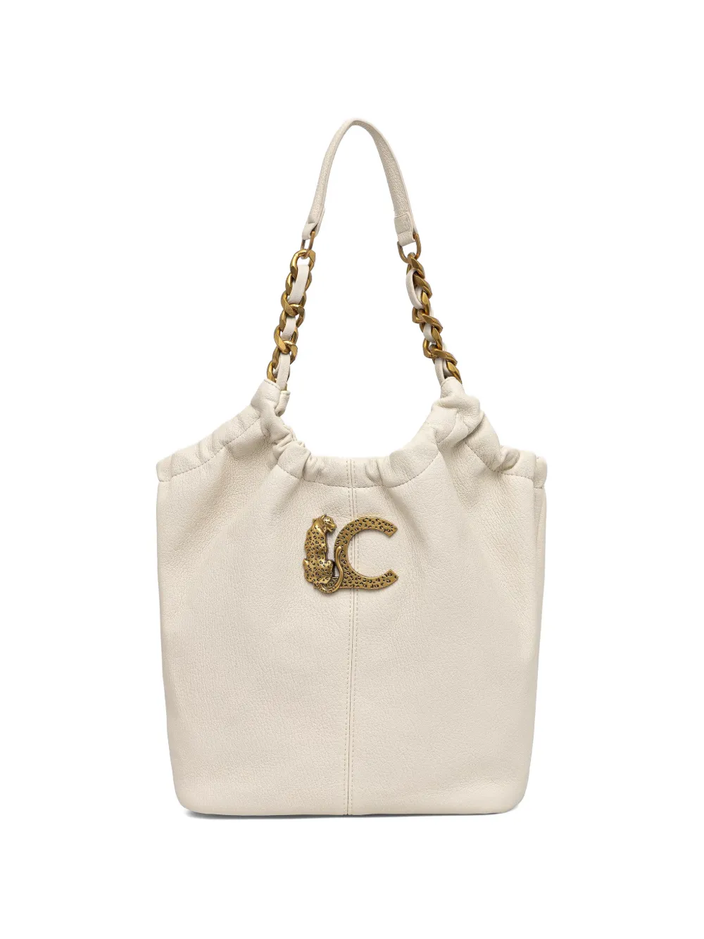 Lola Casademunt Borsa tote con catena - Bianco