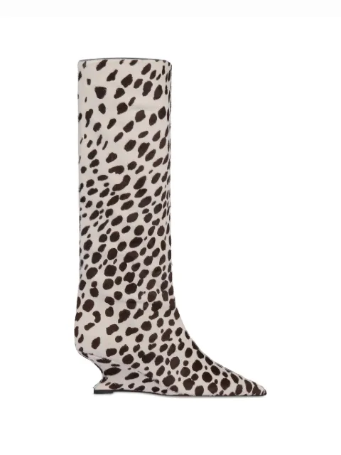 Paris Texas Nina animal-print boots
