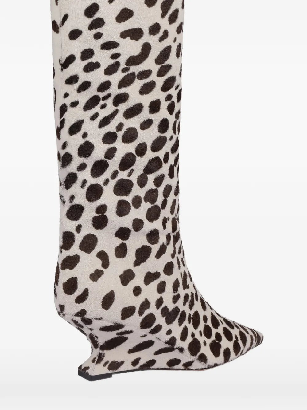 Paris Texas Nina animal-print boots Wit