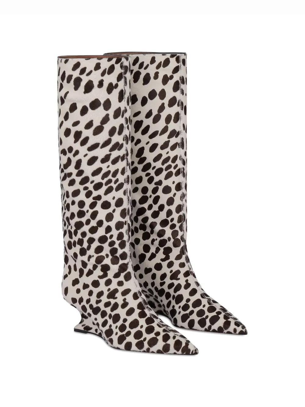 Paris Texas Nina animal-print boots Wit