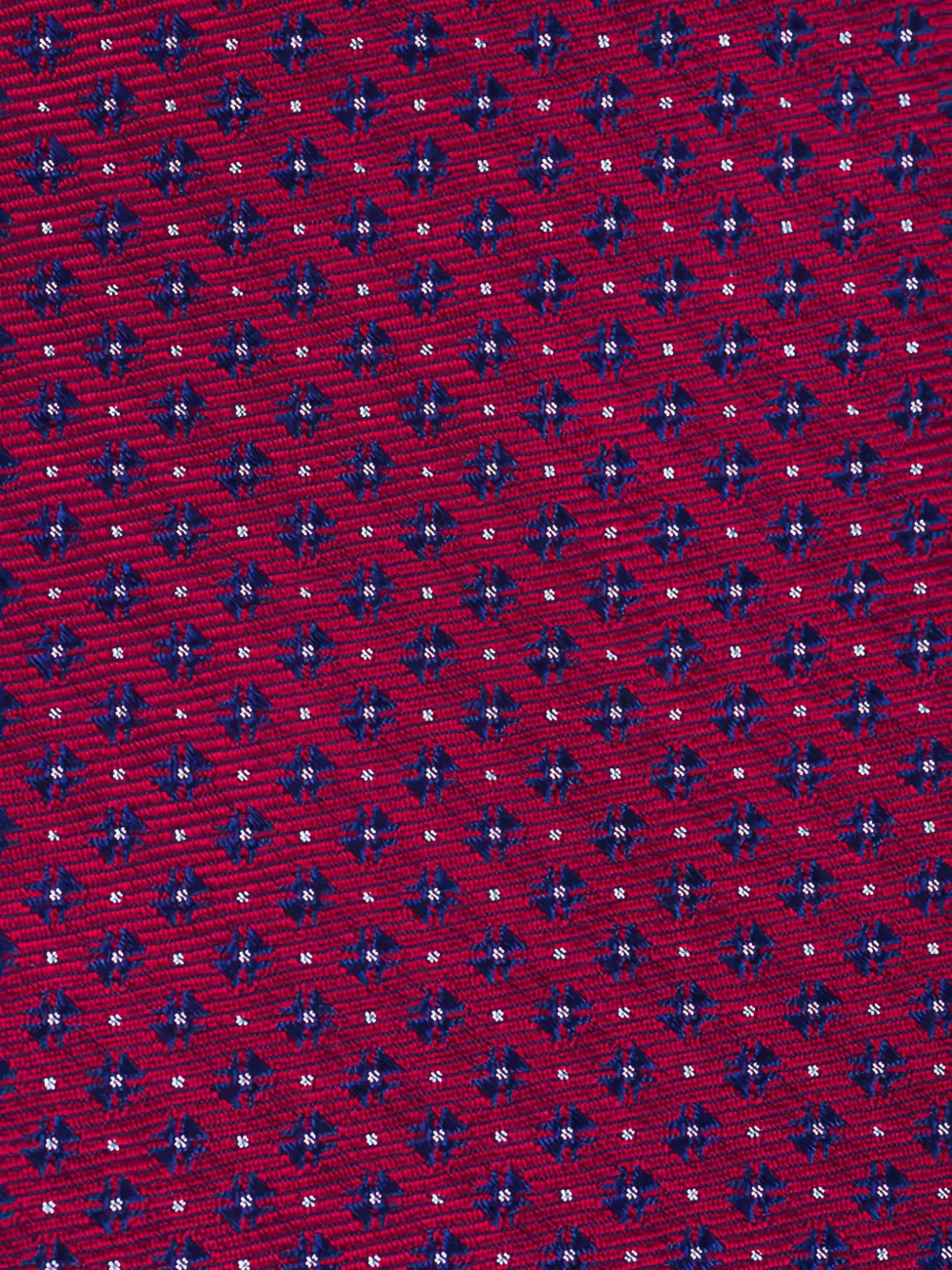 Kiton Stropdas met micro-patroon Rood