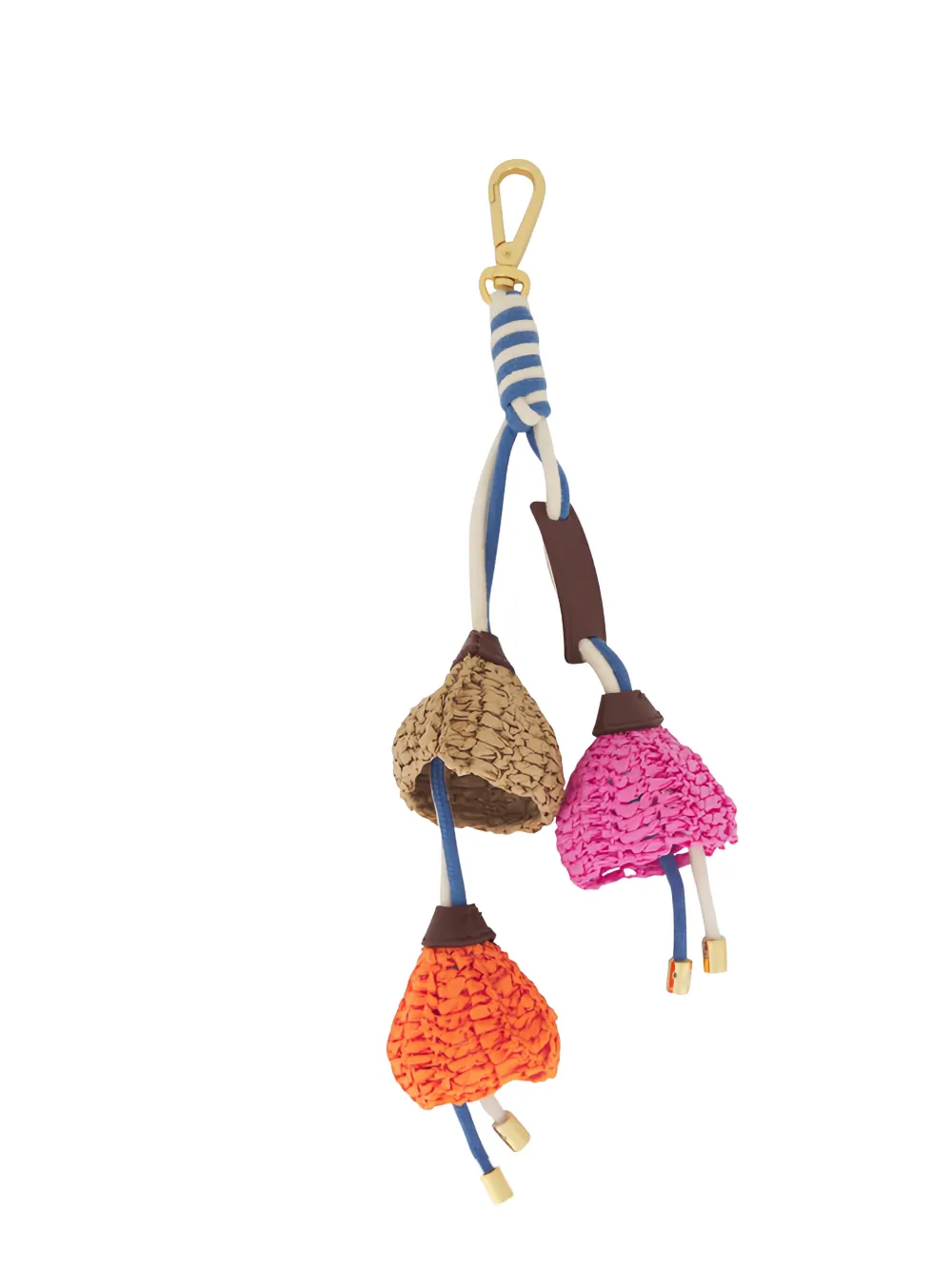 Marni flower-charms keyring - Rosa