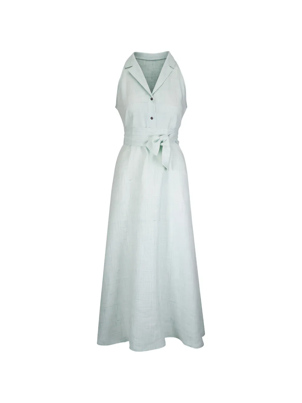 Kiton belted sleeveless maxi dress - Verde