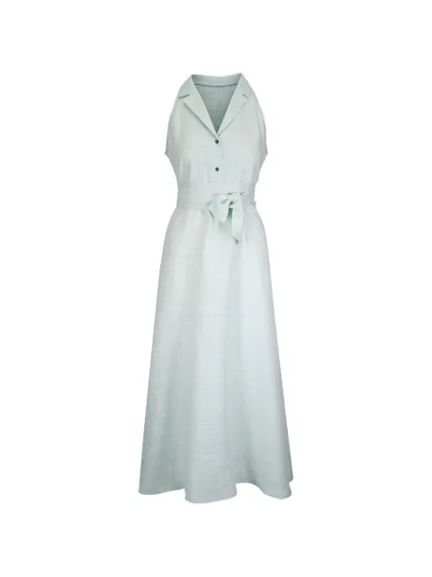 Kiton belted sleeveless maxi dress