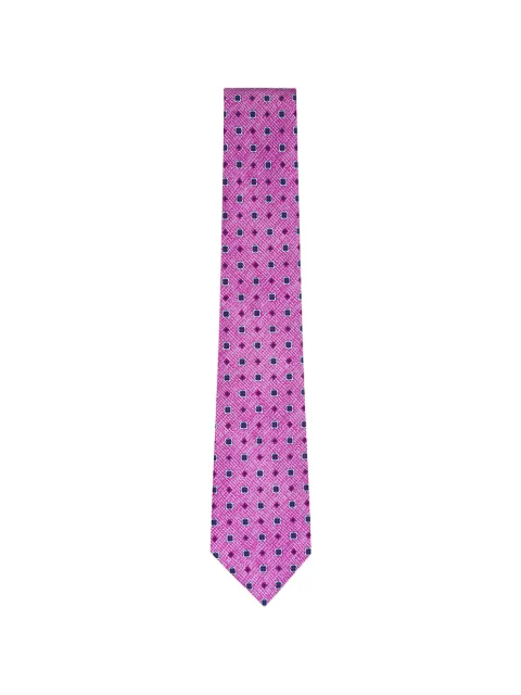 Kiton floral-print silk tie