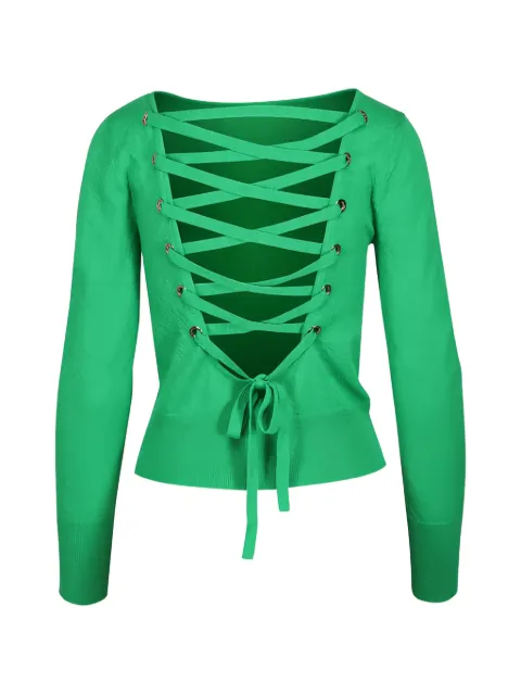 Aknvas Lily lace-up top