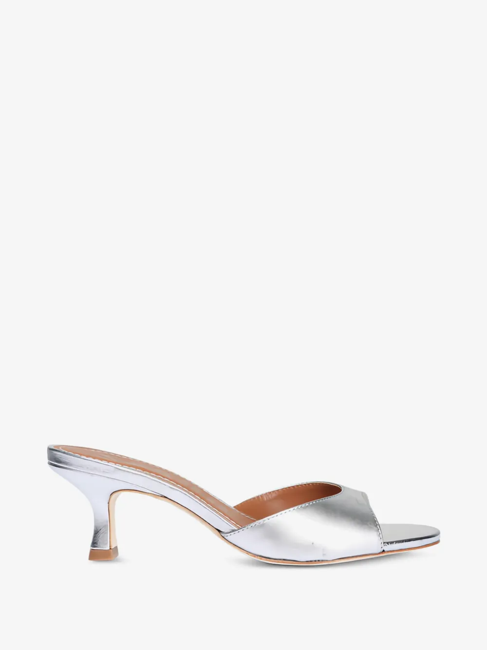 Brigitte metallic-effect leather sandals