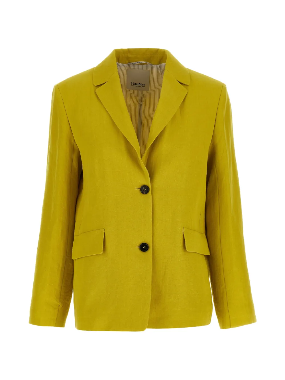 Max Mara SmmAlberta linen blazer - Gelb