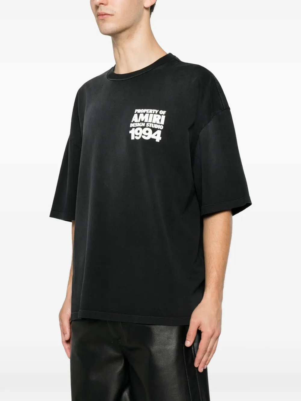 AMIRI T-shirt met logoprint Zwart