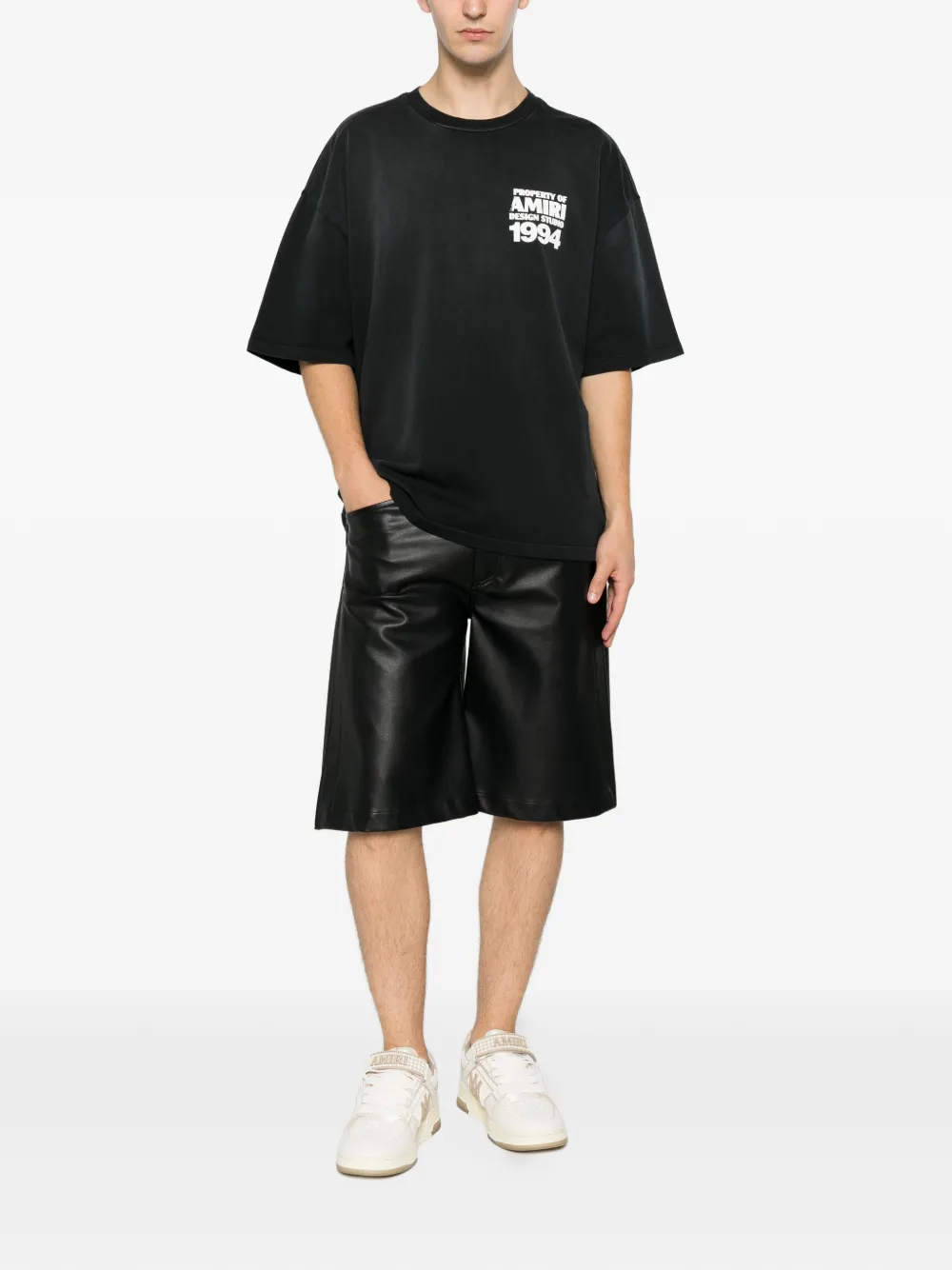 AMIRI T-shirt met logoprint Zwart