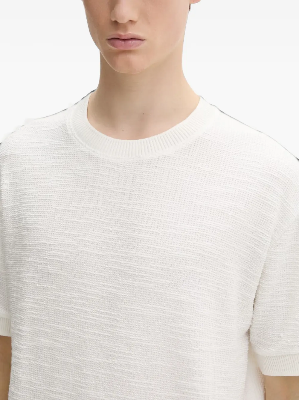 Marc O'Polo T-shirt met textuur Wit