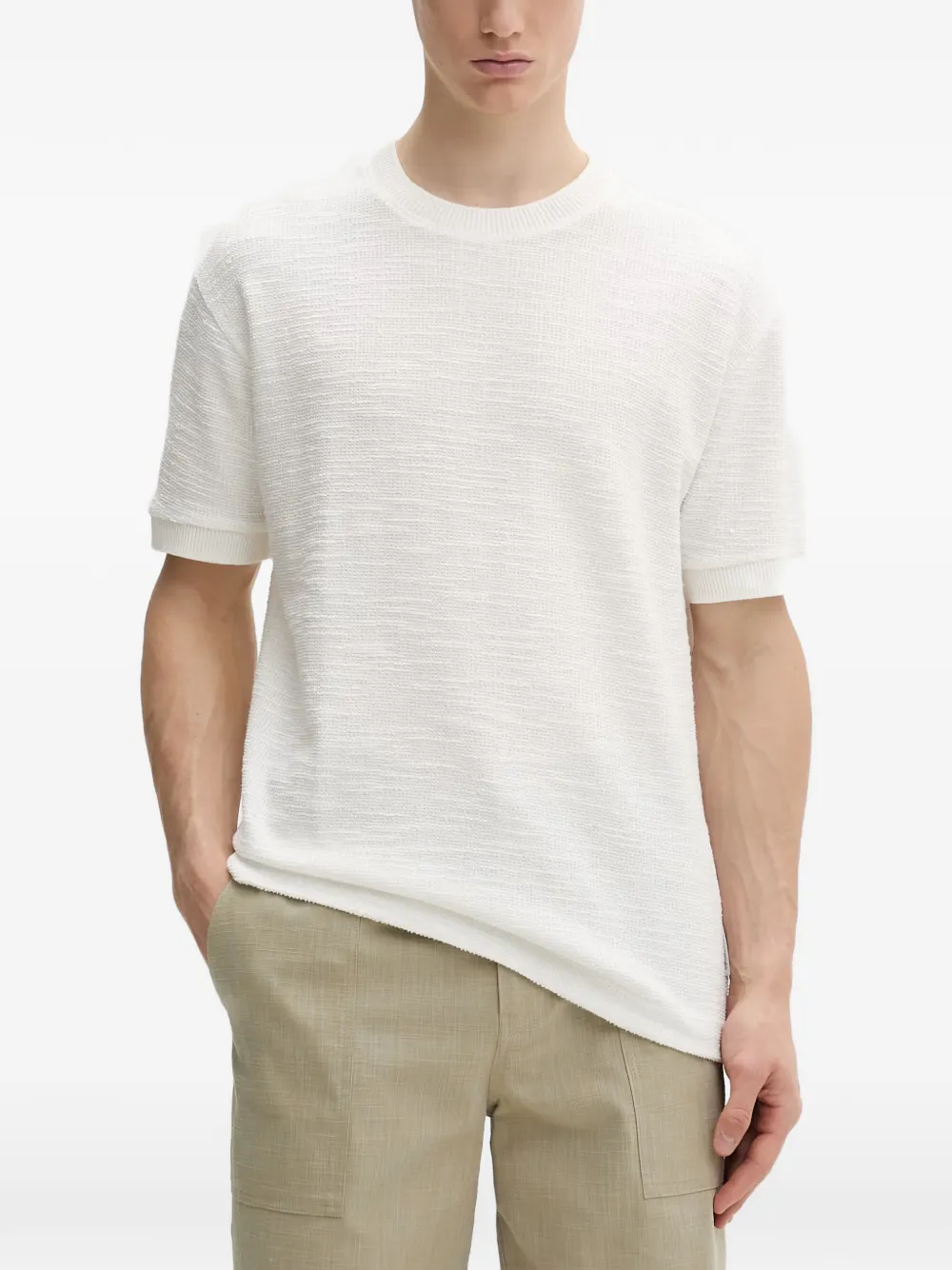 Marc O'Polo textured short-sleeve T-shirt
