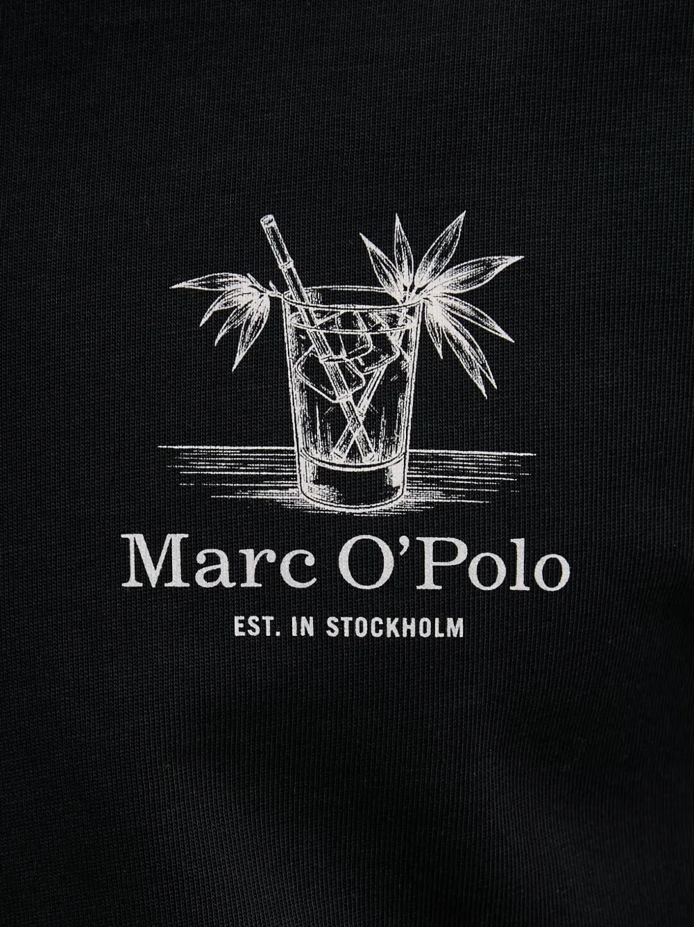 Marc O'Polo T-shirt met grafische print Zwart