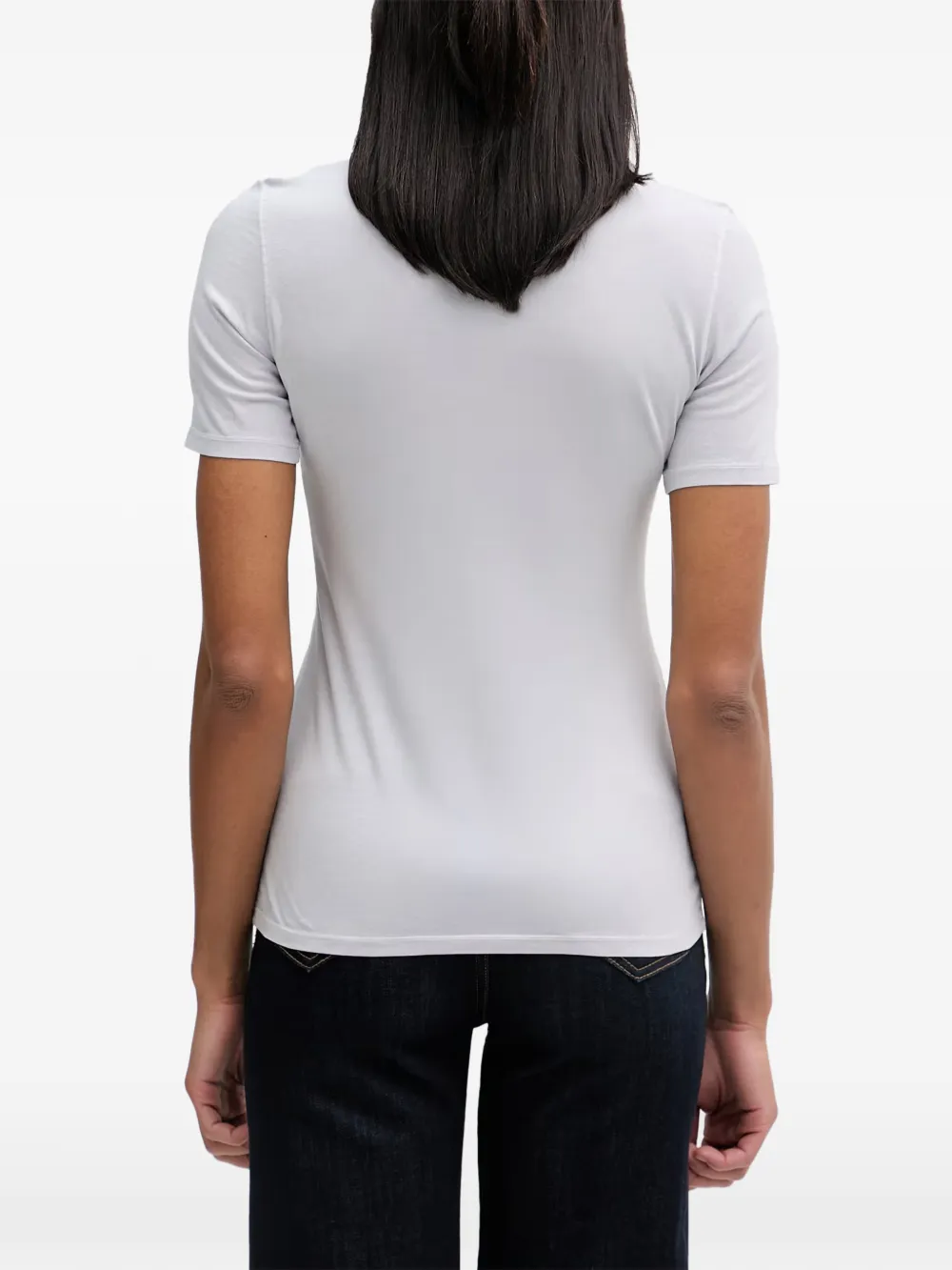 Marc O'Polo Poloshirt met opgestikte zak en korte mouwen Blauw
