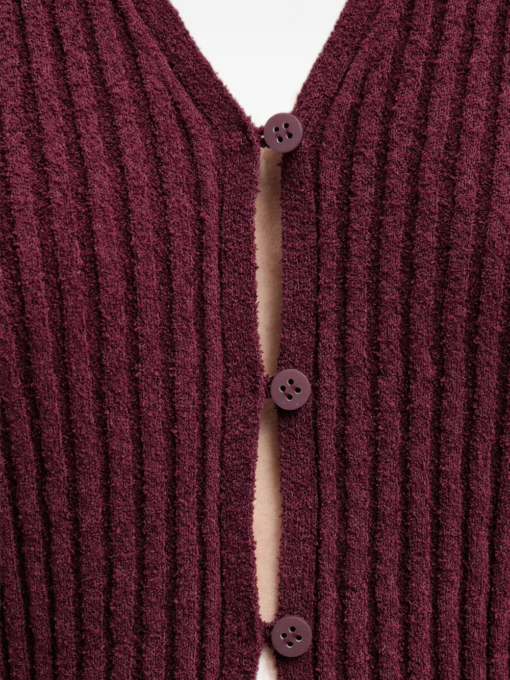 Marc O'Polo Ribgebreid vest Rood