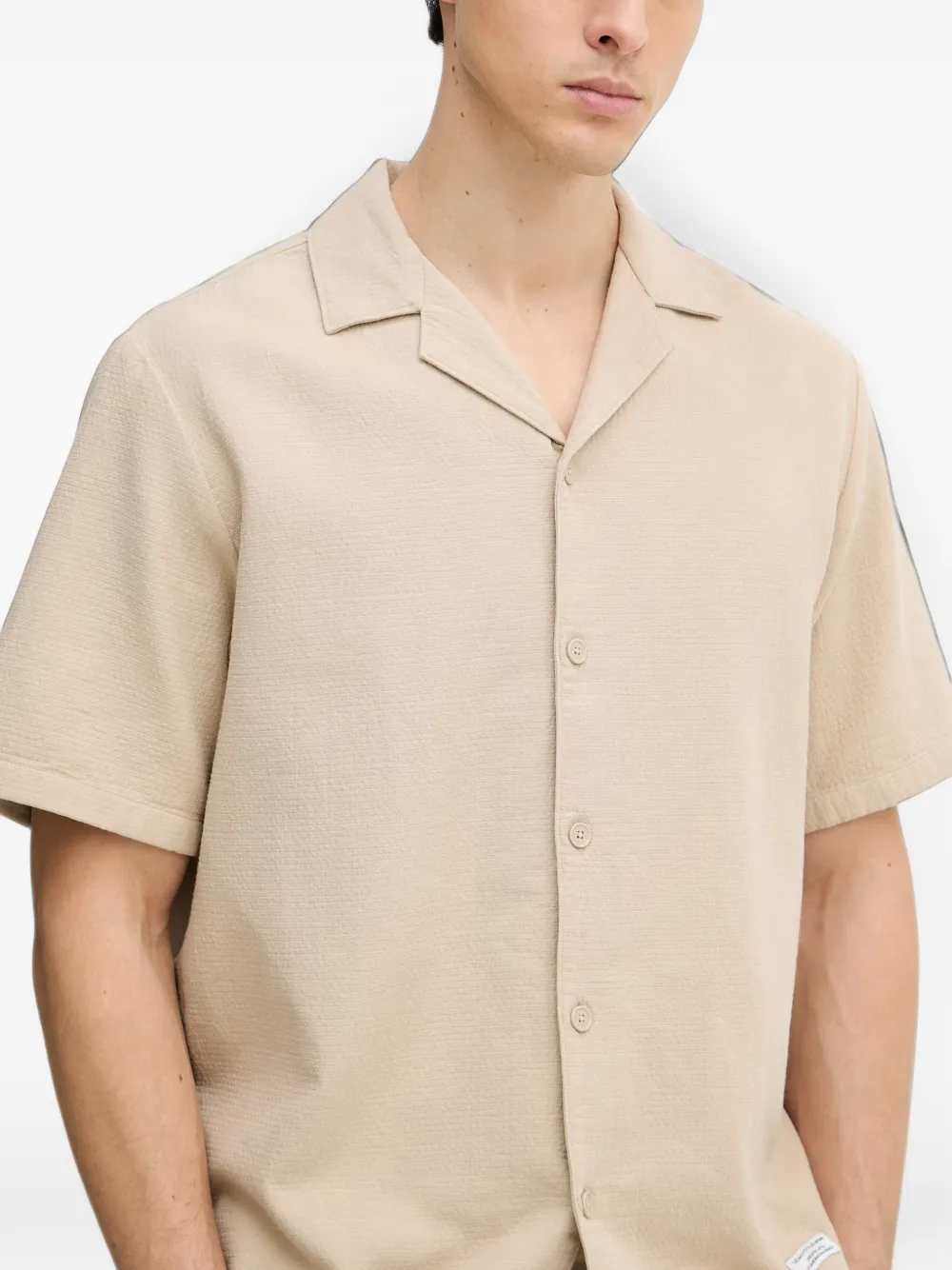 Marc O'Polo Overhemd met korte mouwen Beige