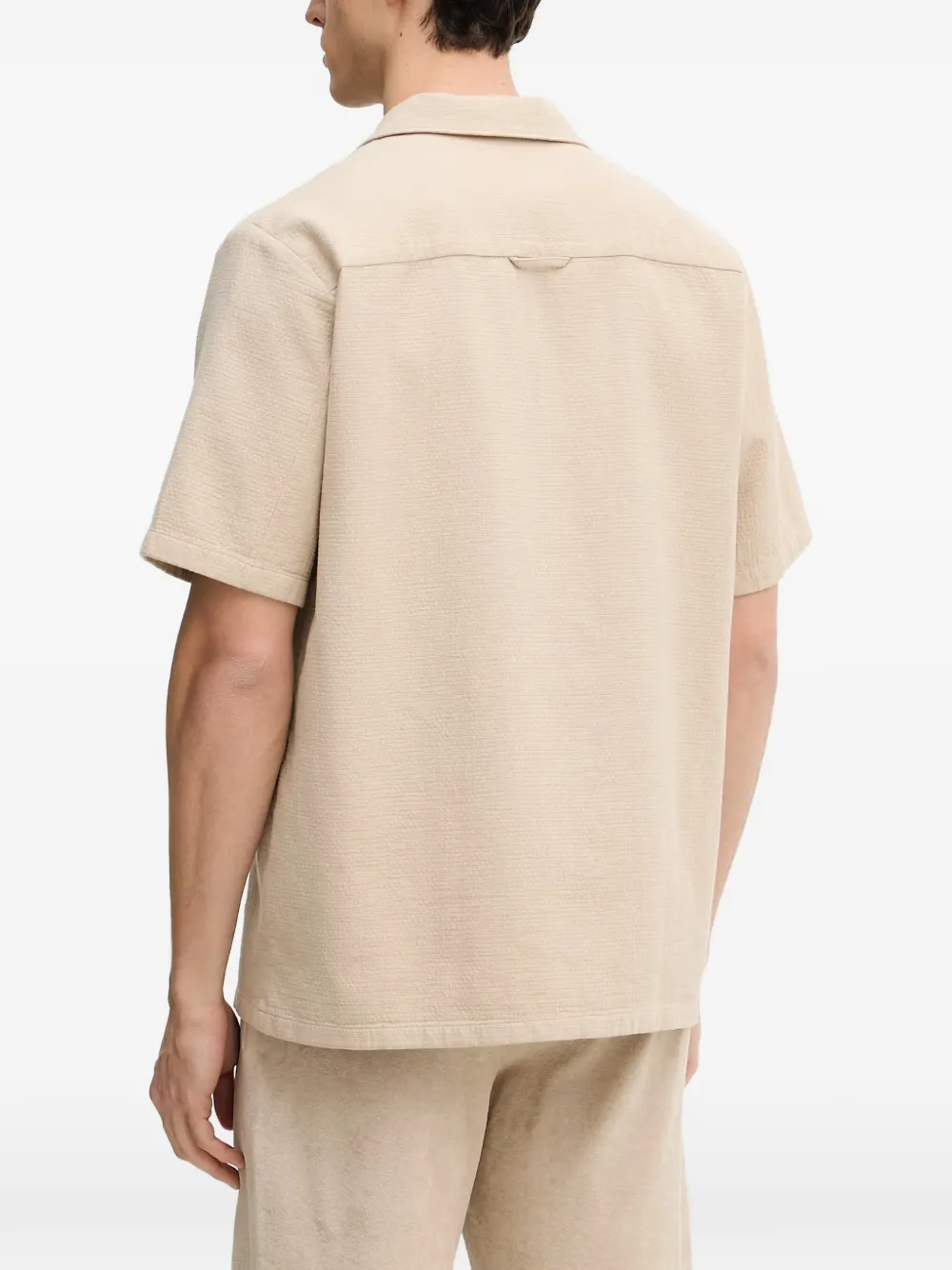 Marc O'Polo Overhemd met korte mouwen Beige