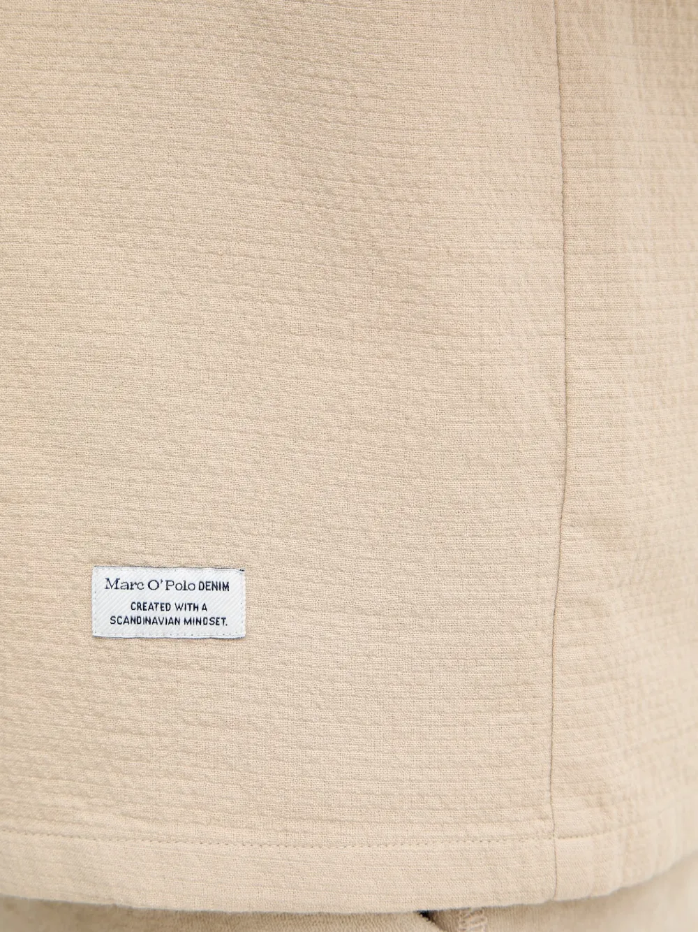 Marc O'Polo Overhemd met korte mouwen Beige