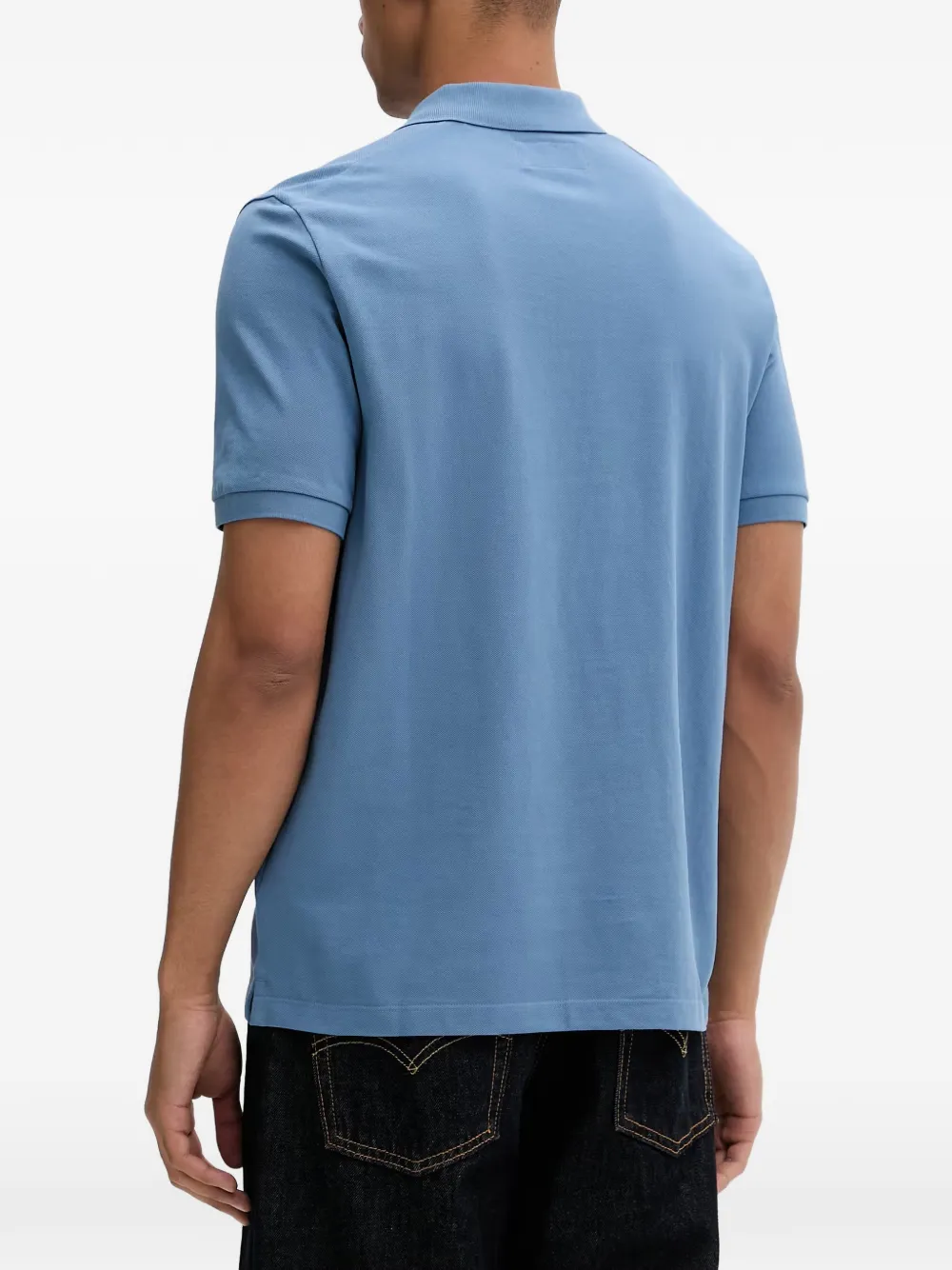 Marc O'Polo Piqué poloshirt met geborduurd logo Blauw