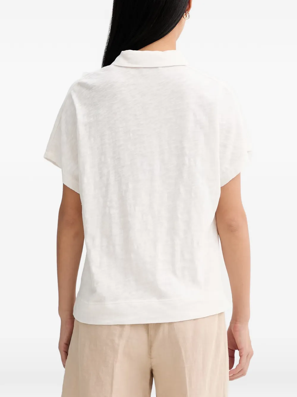 Marc O'Polo Poloshirt met textuur Wit