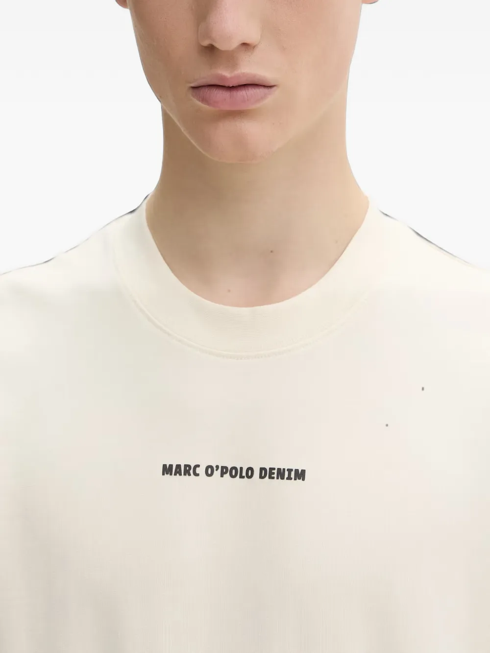 Marc O'Polo Sweater met grafische en logoprint Beige