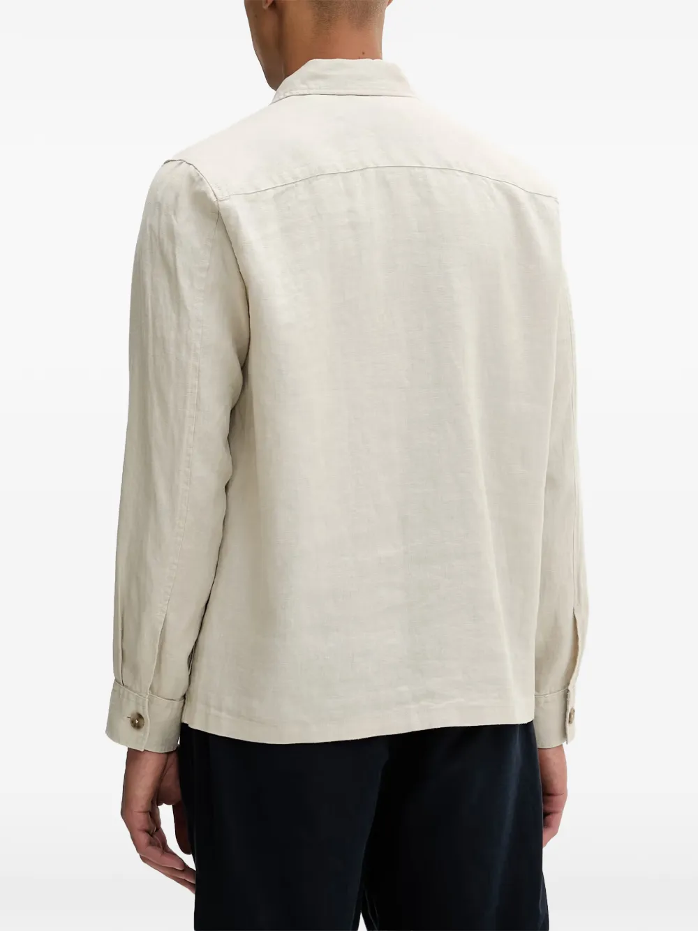 Marc O'Polo Jack met opgestikte zak en rits Beige