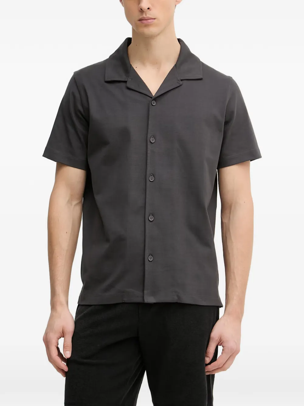 Marc O'Polo waffle-knit short-sleeve shirt