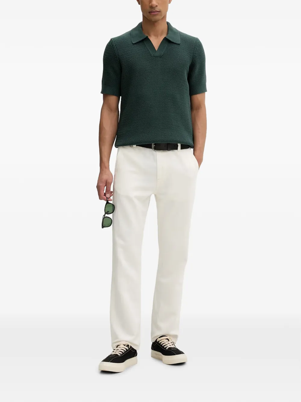 Marc O'Polo Opengebreid T-shirt Groen