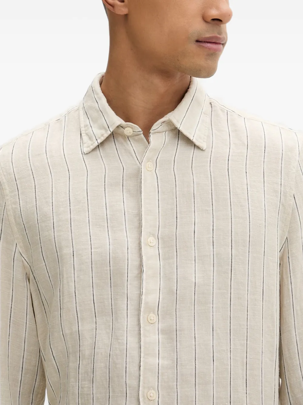 Marc O'Polo Gestreept overhemd Beige