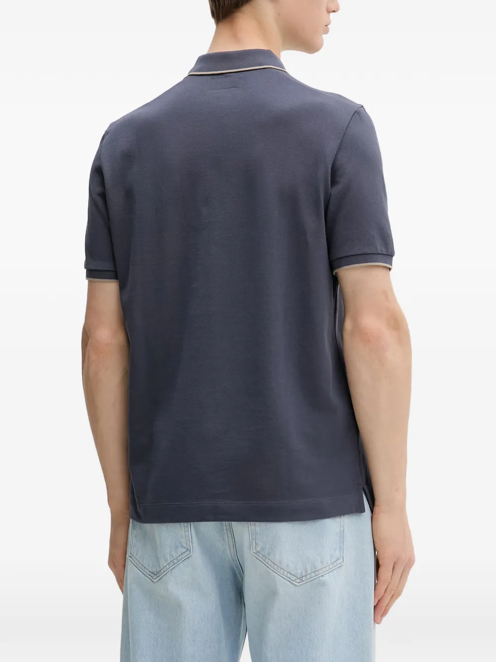 Marc O'Polo Poloshirt met geborduurd logo Blauw