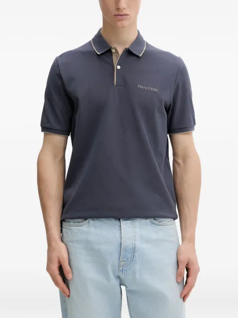 Marc O'Polo logo-embroidered polo shirt