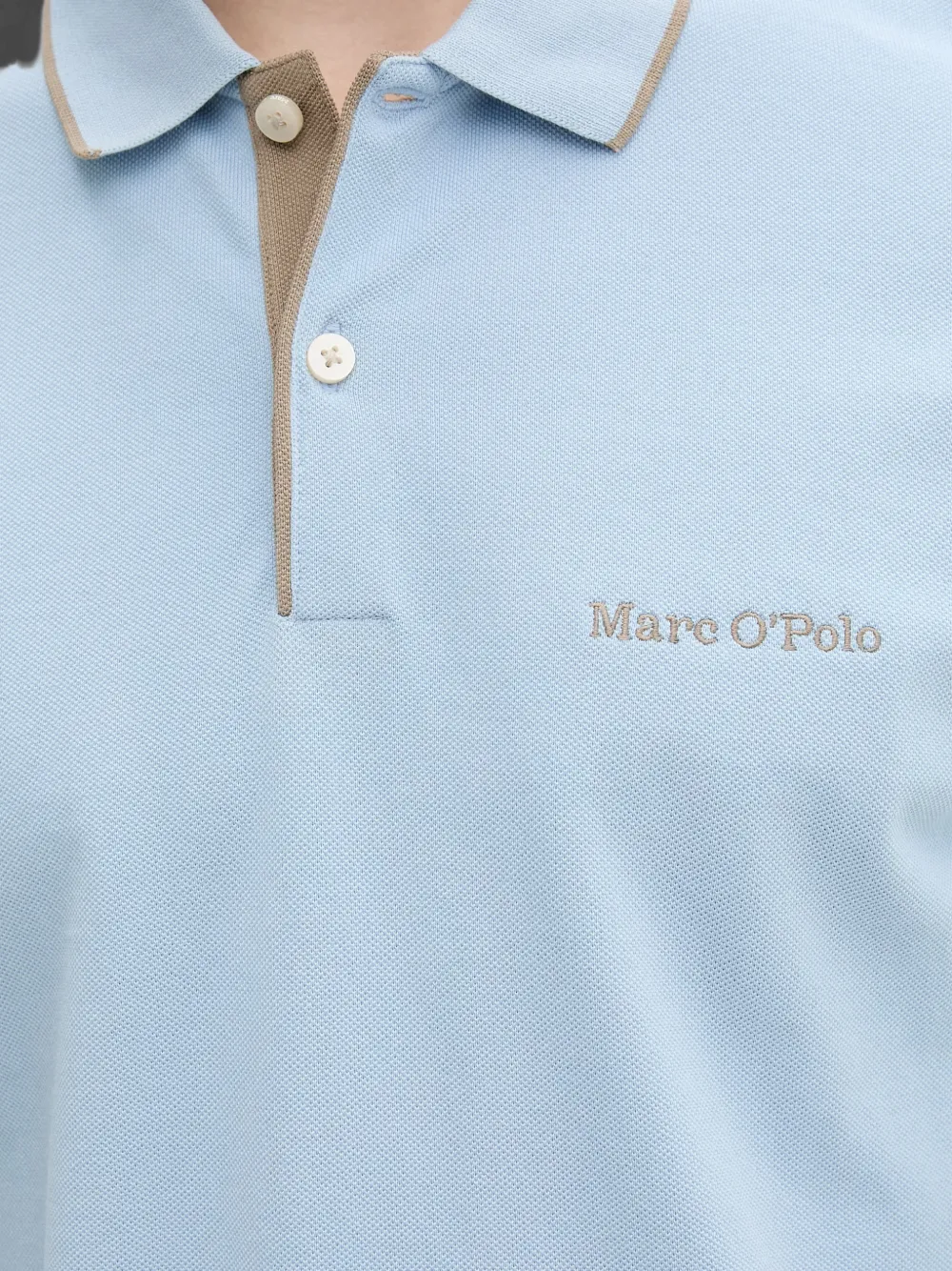 Marc O'Polo Poloshirt met geborduurd logo Blauw